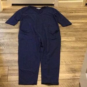 🕺🏽🧳🎆 The Nines by Hatch blue jumpsuit maternity